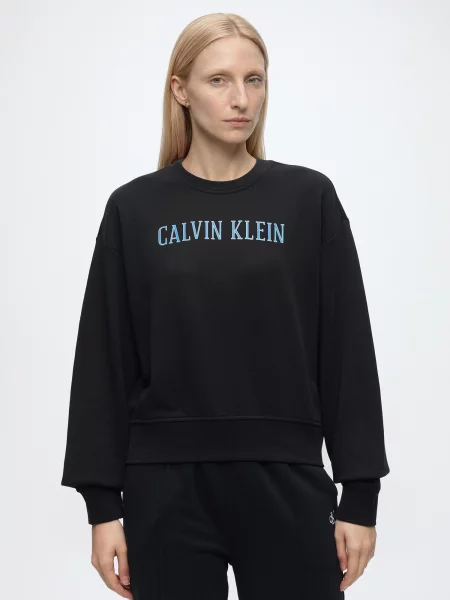 Calvin Klein Jeans Mikina nebesky modrá čierna