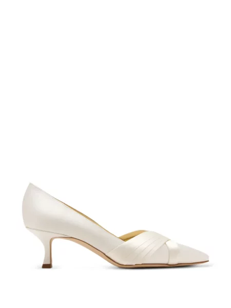 Pántos körömcipő Manolo Blahnik fehér