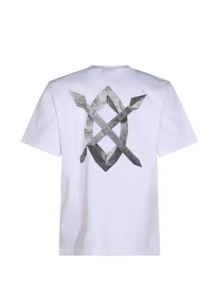 Tricou Daily Paper cu imagine alb