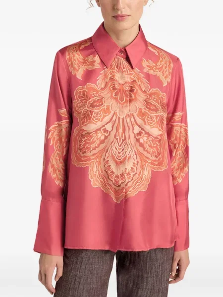 Koszula Momoni z nadrukiem różowa