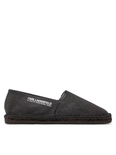 Espadrile KARL LAGERFELD črna