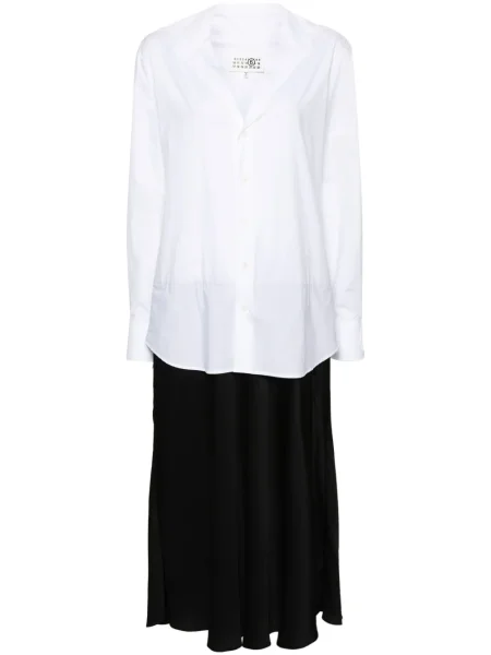 Rochie maxi Mm6 Maison Margiela de costum alb