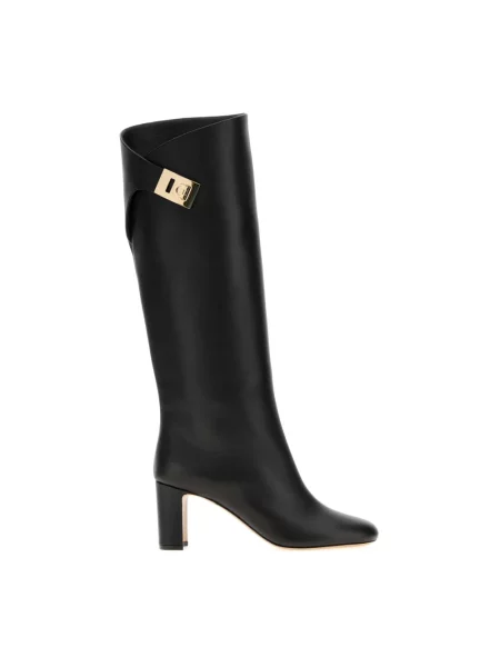 Botki Ferragamo czarne