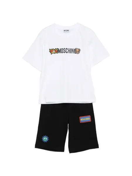 Komplet dresowy dziecięcy Moschino biały