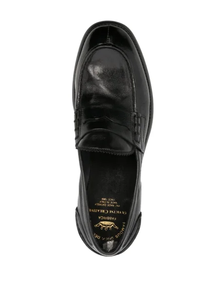 Pantofi loafer Officine Creative din piele negru