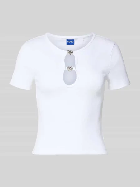 HUGO Blue T-shirt Diheart_B biała