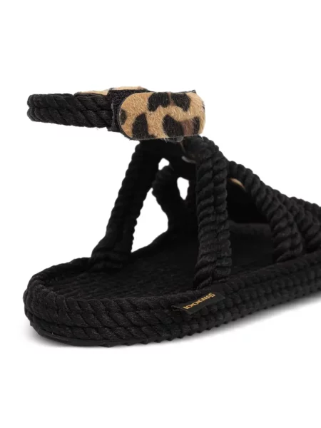 Sandale Bohonomad cu imagine cu model leopard negru