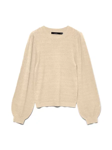 VERO MODA Πλεκτή ζακέτα VMLIMONE' μπεζ