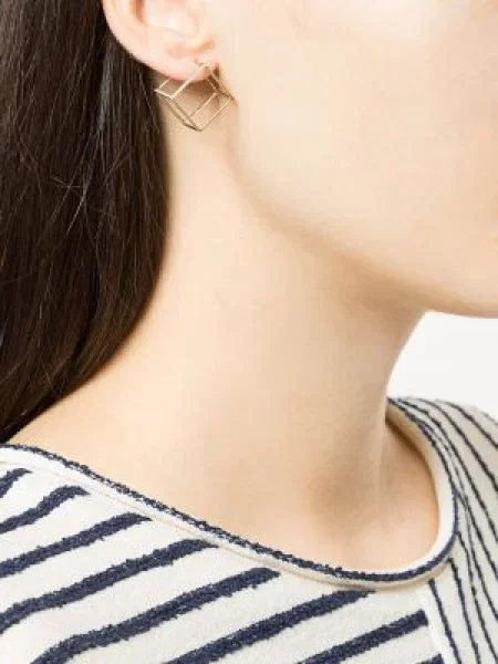 Auskarai Shihara geltona
