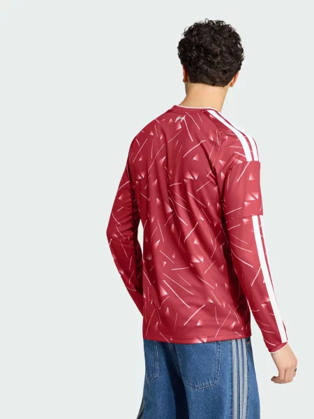 Лонгслів adidas бордовий перероблений