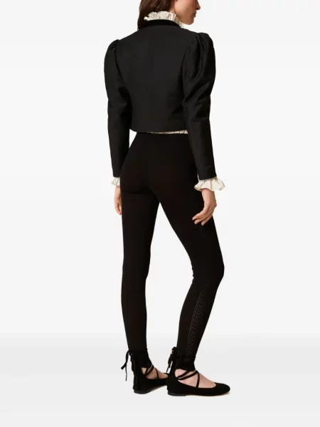 Leggings Twinset tricotate negru