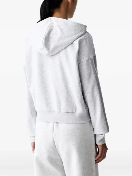 Hanorac Adidas cu broderie cu dungi alergare roz