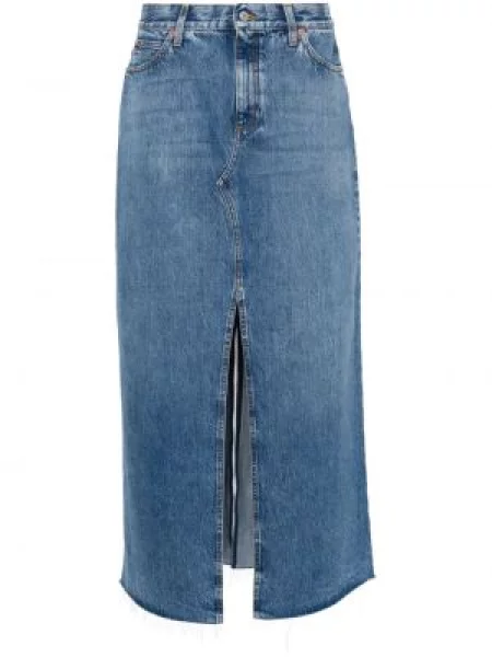 Fustă din denim Gucci albastru