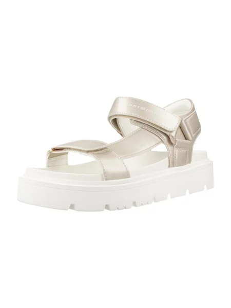 TOMMY HILFIGER Sandale CLAIRE auriu alb