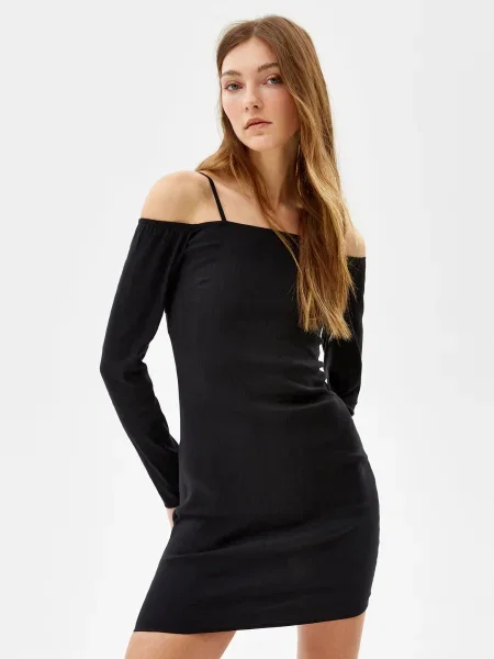 Bershka Rochie negru