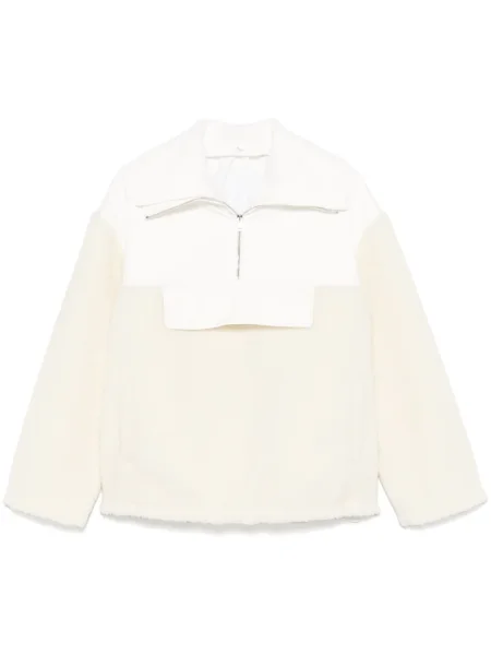 Hanorac cu glugă Gucci din fleece alb