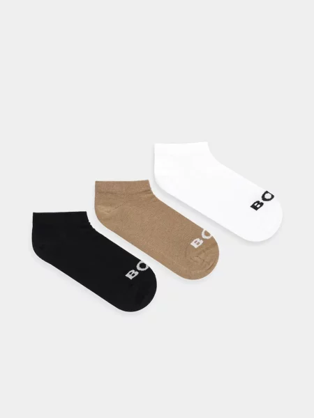 Чорапи BOSS 3 чифта бежово