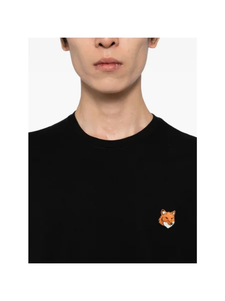 Koszulka polo Maison Kitsune czarna