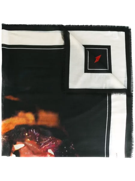 Fular Givenchy cu imagine negru