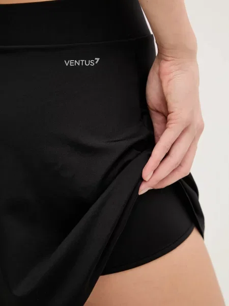 Спортивна спідниця Emporio Armani mini розкльошена чорний