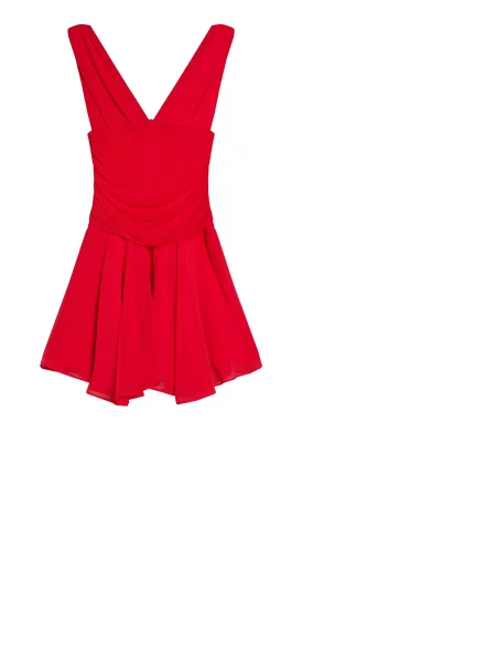 Bershka Obleka rdeča