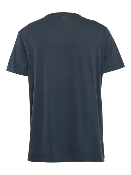 Tricou Boss cu broderie albastru