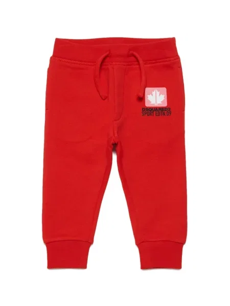 Spodnie dziecięce Dsquared2 czerwone