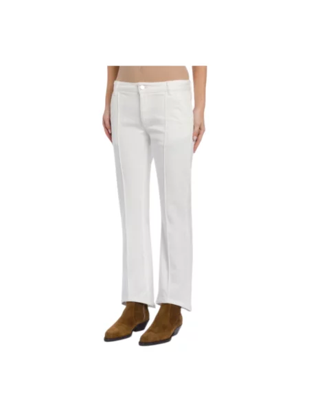 Jeansy bootcut Dondup białe