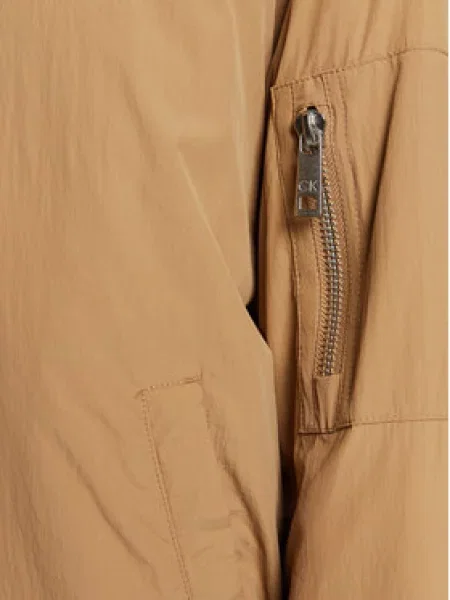 Calvin Klein Prechodná bunda ťavej srsti hnedá