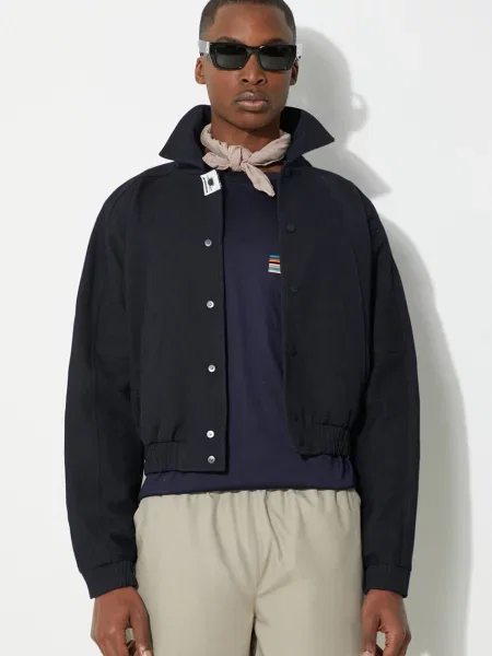 Ader Error geaca de lana Jacket marin de tranzitie albastru