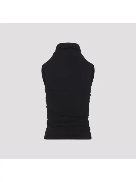 Top Rick Owens z dżerseju czarny