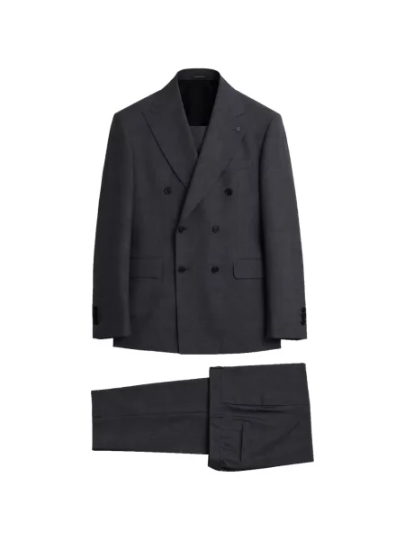 Costum Tagliatore cu două rânduri de nasturi gri
