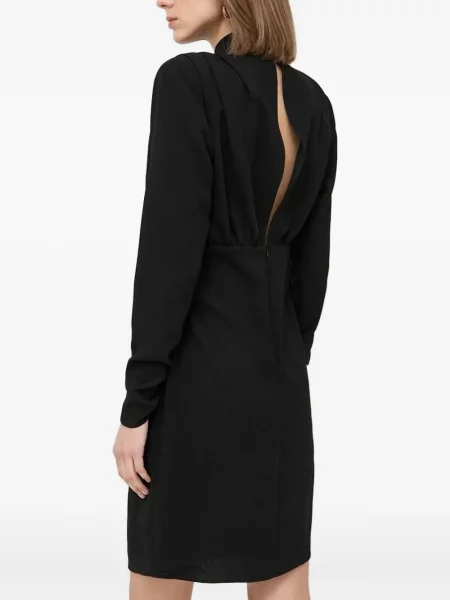 Rochie mini Notes Du Nord plisată de costum negru