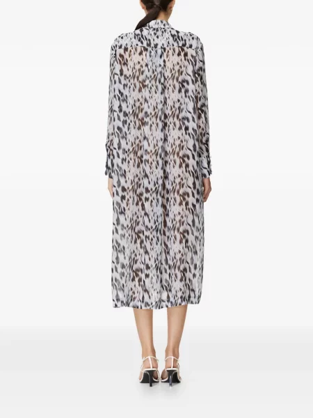 Odgovarati s ovratnikom midi haljina Mia Peculiar iznad koljena plava