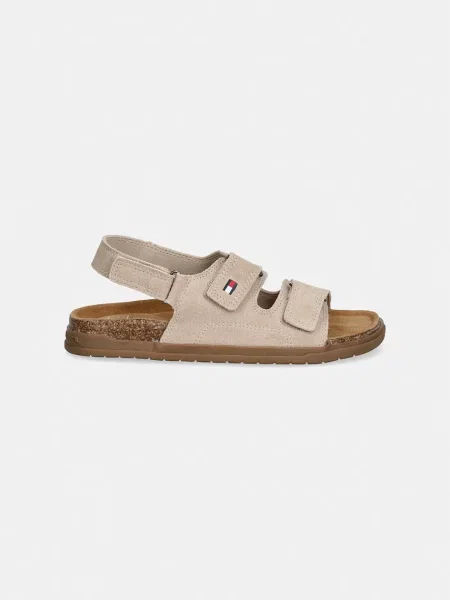Pantofi Tommy Hilfiger din piele bej
