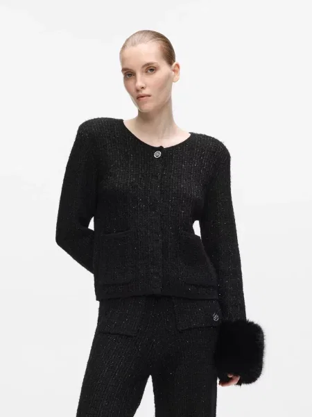 Karl Lagerfeld Bluză negru