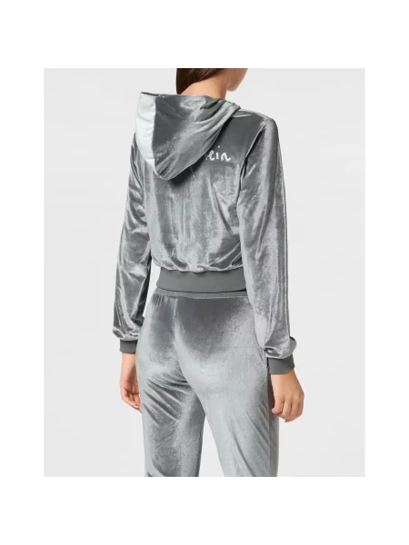 Bluza z kapturem Philipp Plein szara