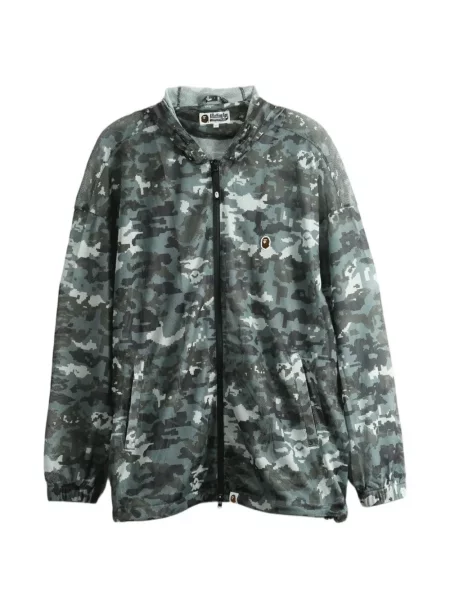 Geacă A Bathing Ape® cu imagine plasă cu model camuflaj verde