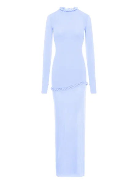 Rochie maxi Manuri de costum albastru