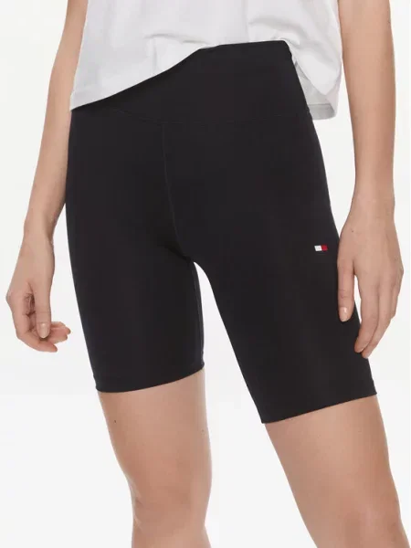 Tommy Hilfiger Kolarki Essentials Hw Flag Fitted Short Granatowy Skinny Fit