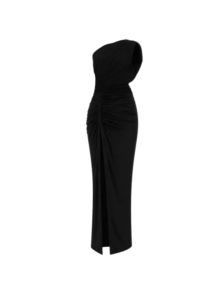 Sukienka Rick Owens na jednym ramieniu czarna