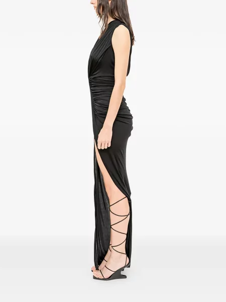 Rochie maxi Rick Owens Lilies negru