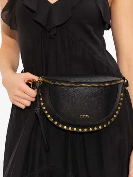 Curea Isabel Marant din piele negru