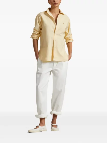 Slip de baie Polo Ralph Lauren alergare cu cordon cu imagine alb