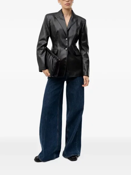 Sacou Hugo din piele negru
