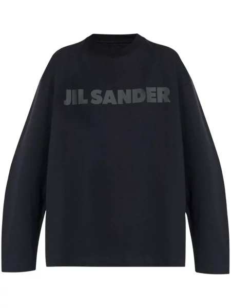 Tricou Jil Sander cu autograf negru