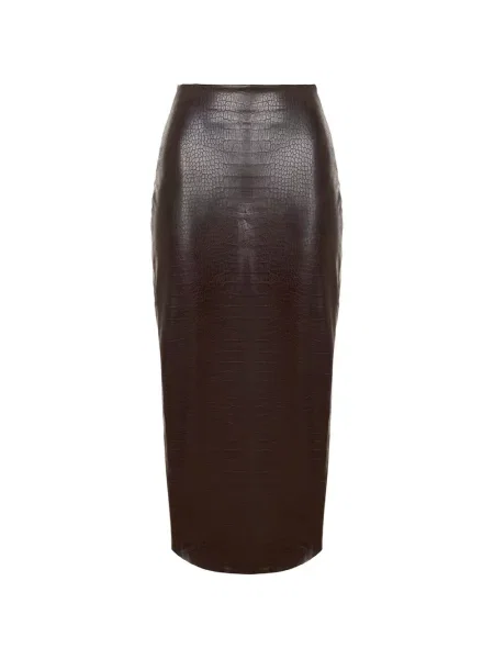 Fustă tip creion Wolford maro