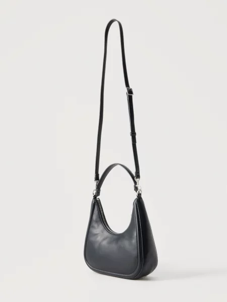 Geantă Calvin Klein Bold Ck Small Crescent negru