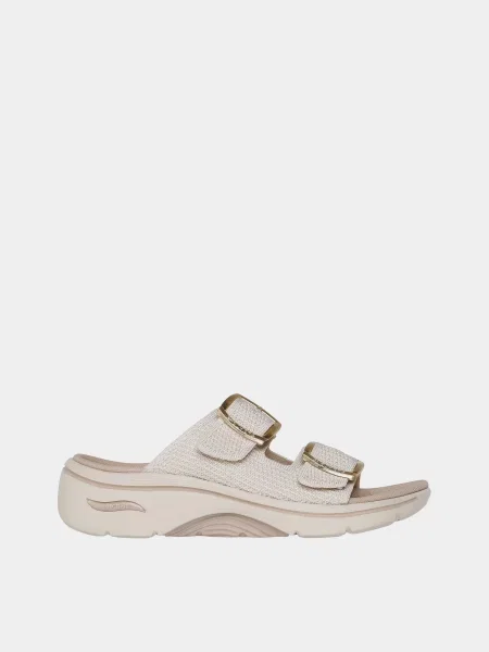 Шлепанцы Skechers бежевые