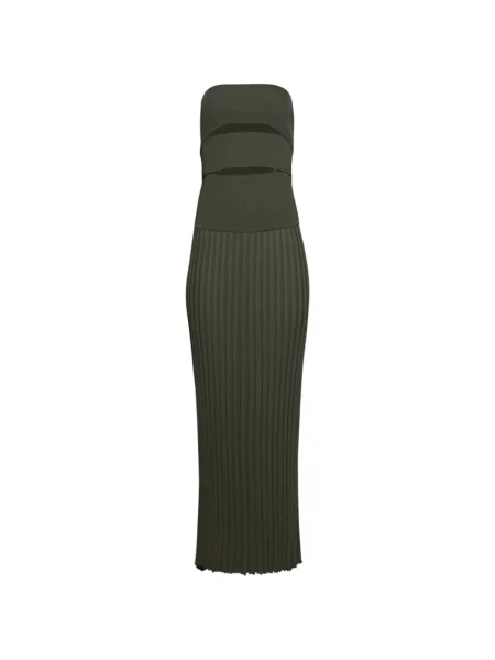 Rochie Christopher Esber fără bretele de costum verde